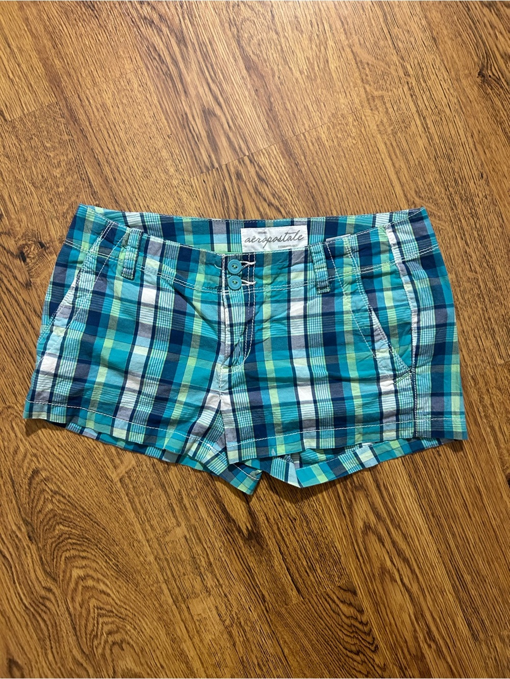 Aeropostale Plaid Cotton Shorts